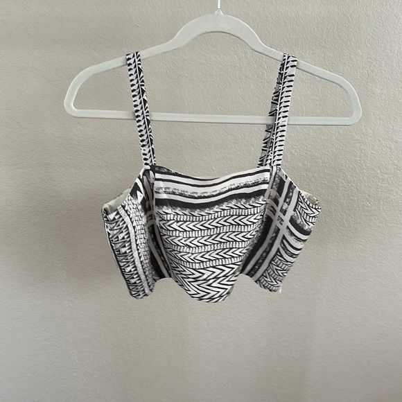 Masaba Tribal Print Crop Top with Dhoti Skirt - Picture 6 of 14